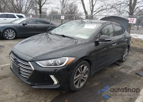 2017 Hyundai Elantra Limited z USA, uszkodzony, nr VIN 5NPD84LF4HH128502